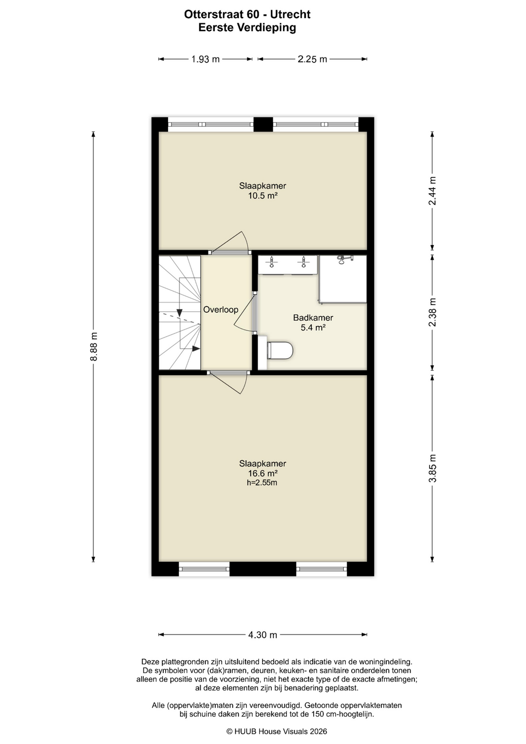 Plattegrond Eerste verdieping